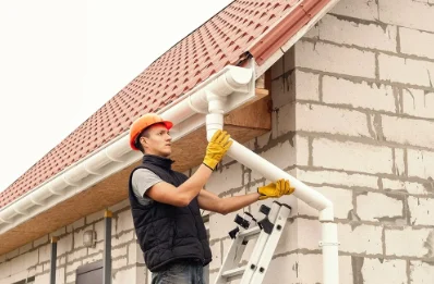 Pose et remplacement de gouttières à Carentoir